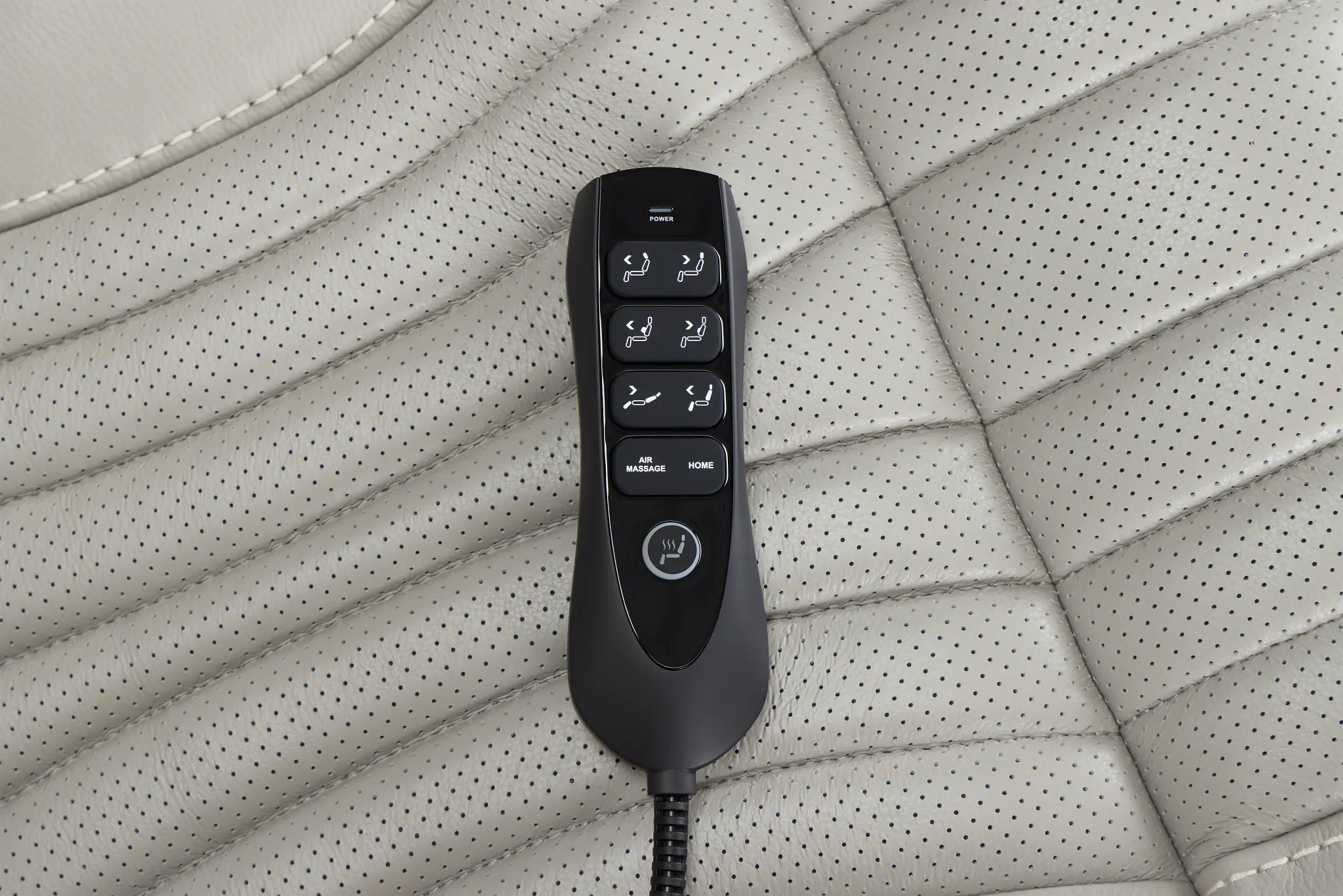 Nova Light Gray Lthr/vinyl Power Reclining Console Loveseat W/ Massage Nova Light Gray Lthr/vinyl Power Reclining Console Loveseat W/ Massage