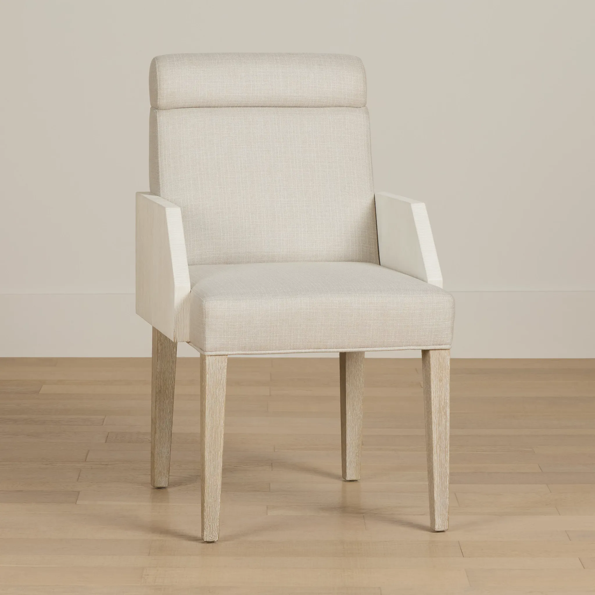 Miramar Light Tone Upholstered Arm Chair