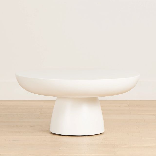 Bolton White Round Coffee Table