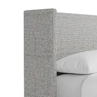 Captiva Natural Beauty Gray 48" Upholstered Shelter Bed