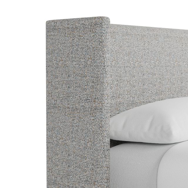 Captiva Natural Beauty Gray 48" Upholstered Shelter Bed