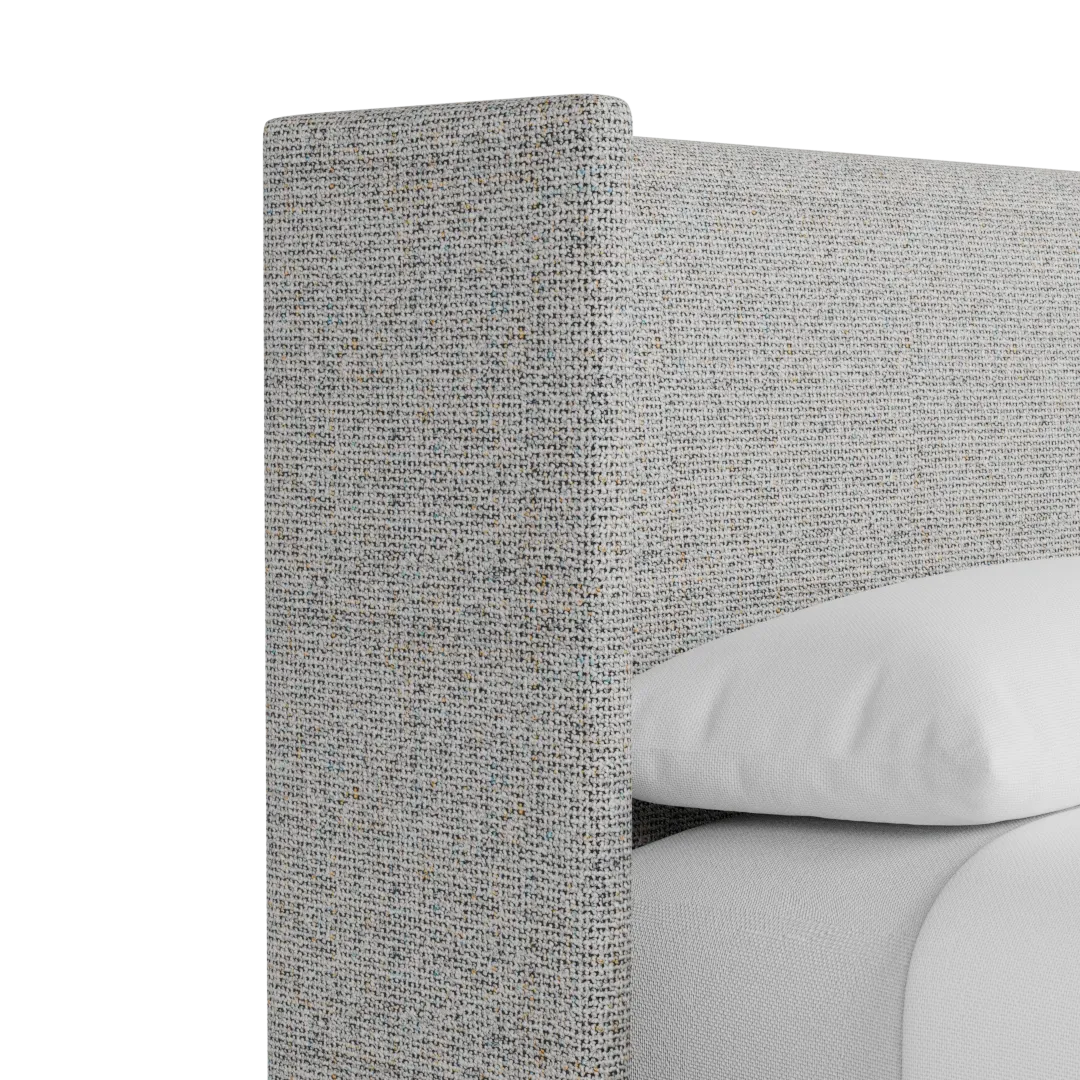 Captiva Natural Beauty Gray 48" Upholstered Shelter Bed