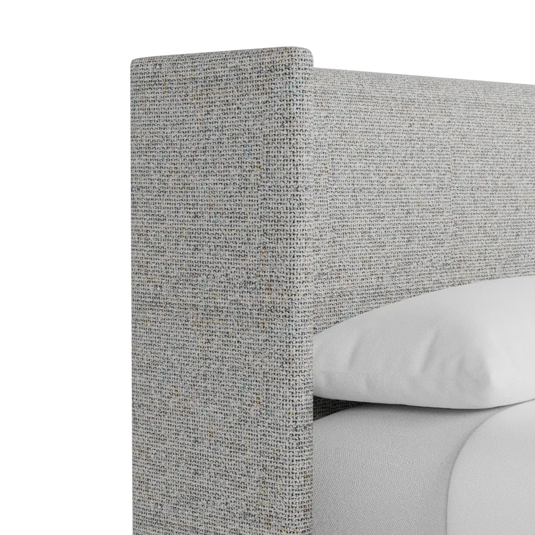 Captiva Natural Beauty Gray 48" Upholstered Shelter Bed Captiva Natural Beauty Gray 48" Upholstered Shelter Bed