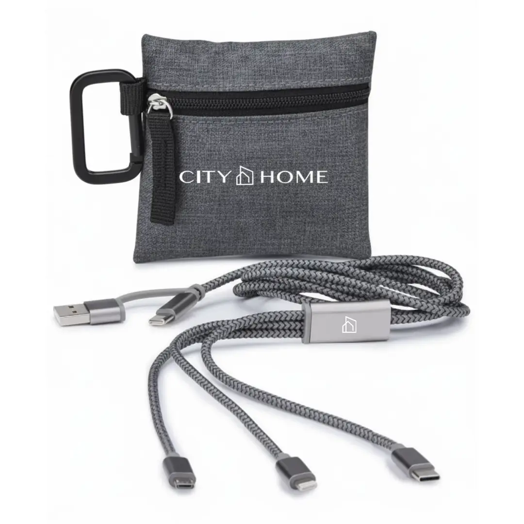 CITY HOME Gray 5-in-1 Charging Cable CITY HOME Gray 5-in-1 Charging Cable