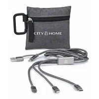 CITY HOME Gray 5-in-1 Charging Cable