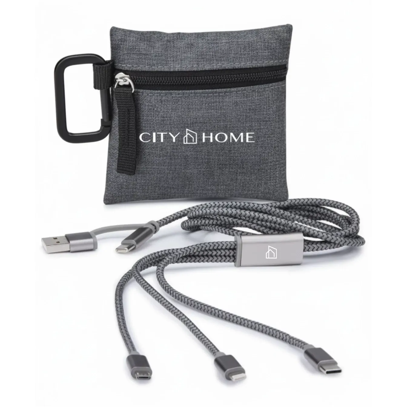 CITY HOME Gray 5-in-1 Charging Cable
