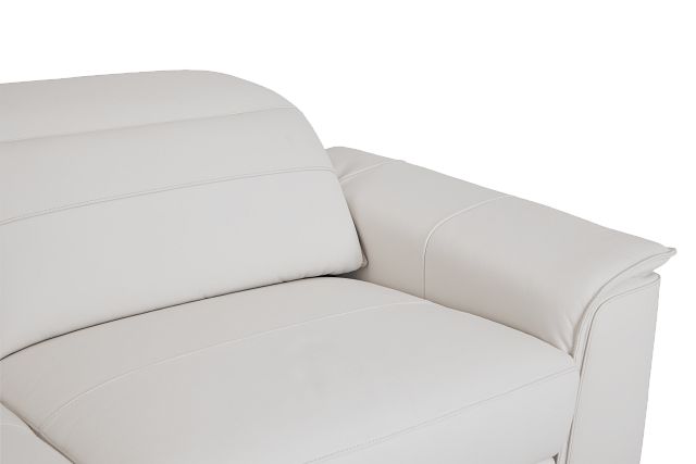 Pearson White Leather Sofa