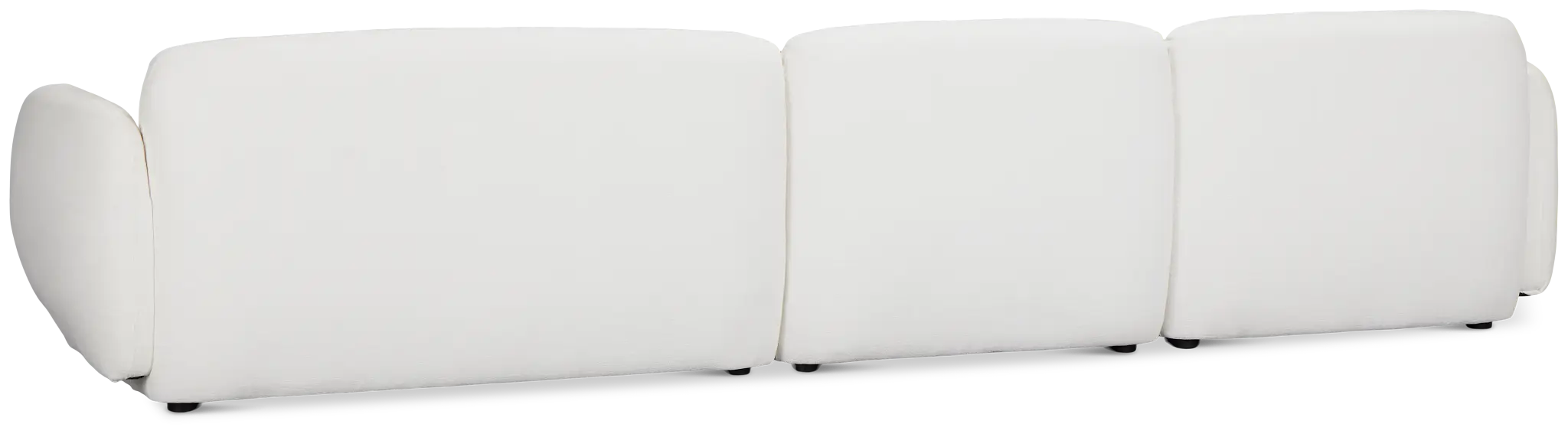 Halsey White Fabric Small Right Cuddler Sectional Halsey White Fabric Small Right Cuddler Sectional