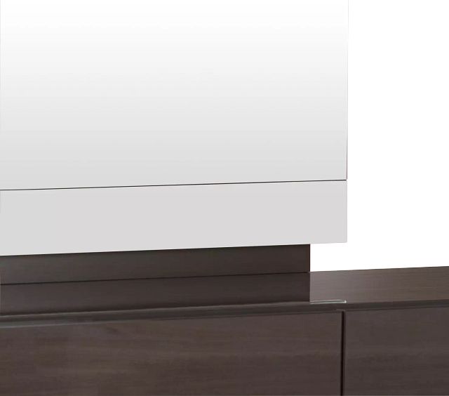 Athena Dark Gray Dresser & Mirror