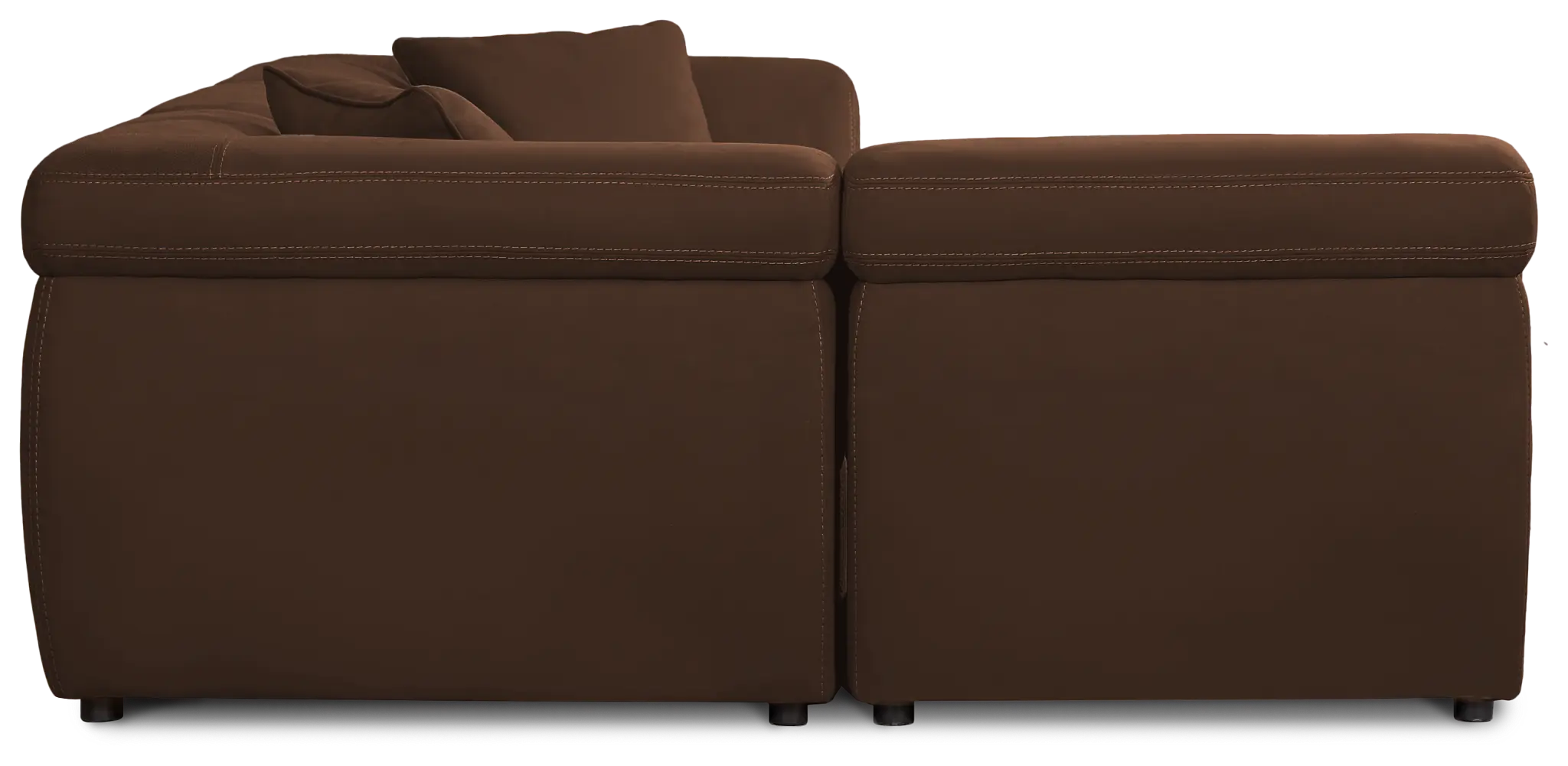 Aria Dark Brown Micro Immersive 4-piece Modular Sectional W/1 Speaker Aria Dark Brown Micro Immersive 4-piece Modular Sectional W/1 Speaker