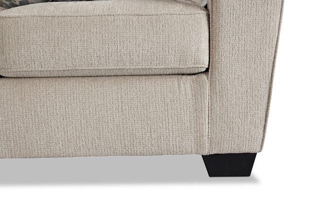 Decelle Light Taupe Micro Small Left Bumper Sectional