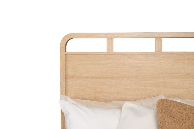 Lyndie Light Tone Panel Bed