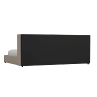 Captiva Elite Brown 48" Upholstered Shelter Bed