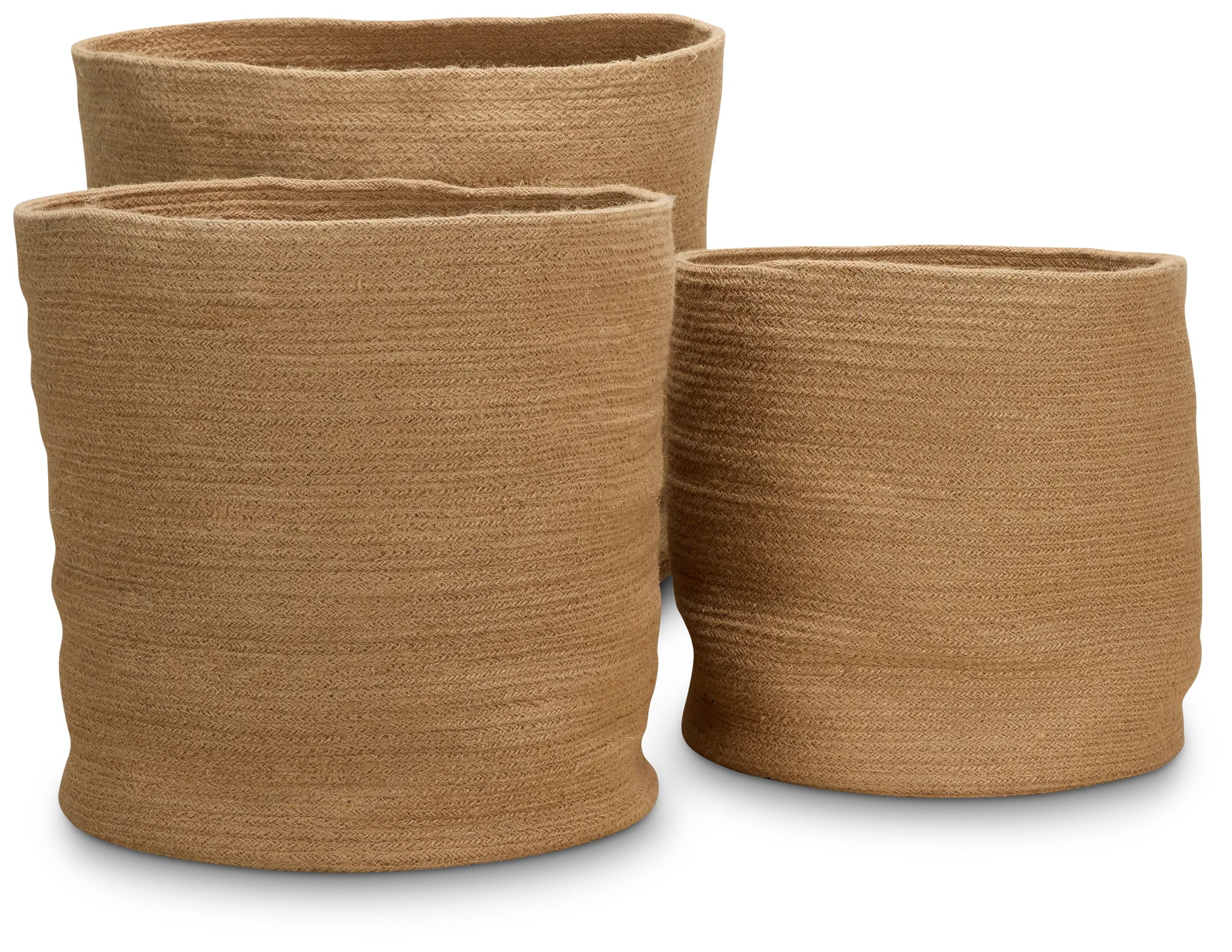 Buck Light Brown Set Of 3 Basket