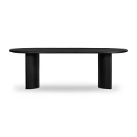 Four Hands Paloa Black Oval Table