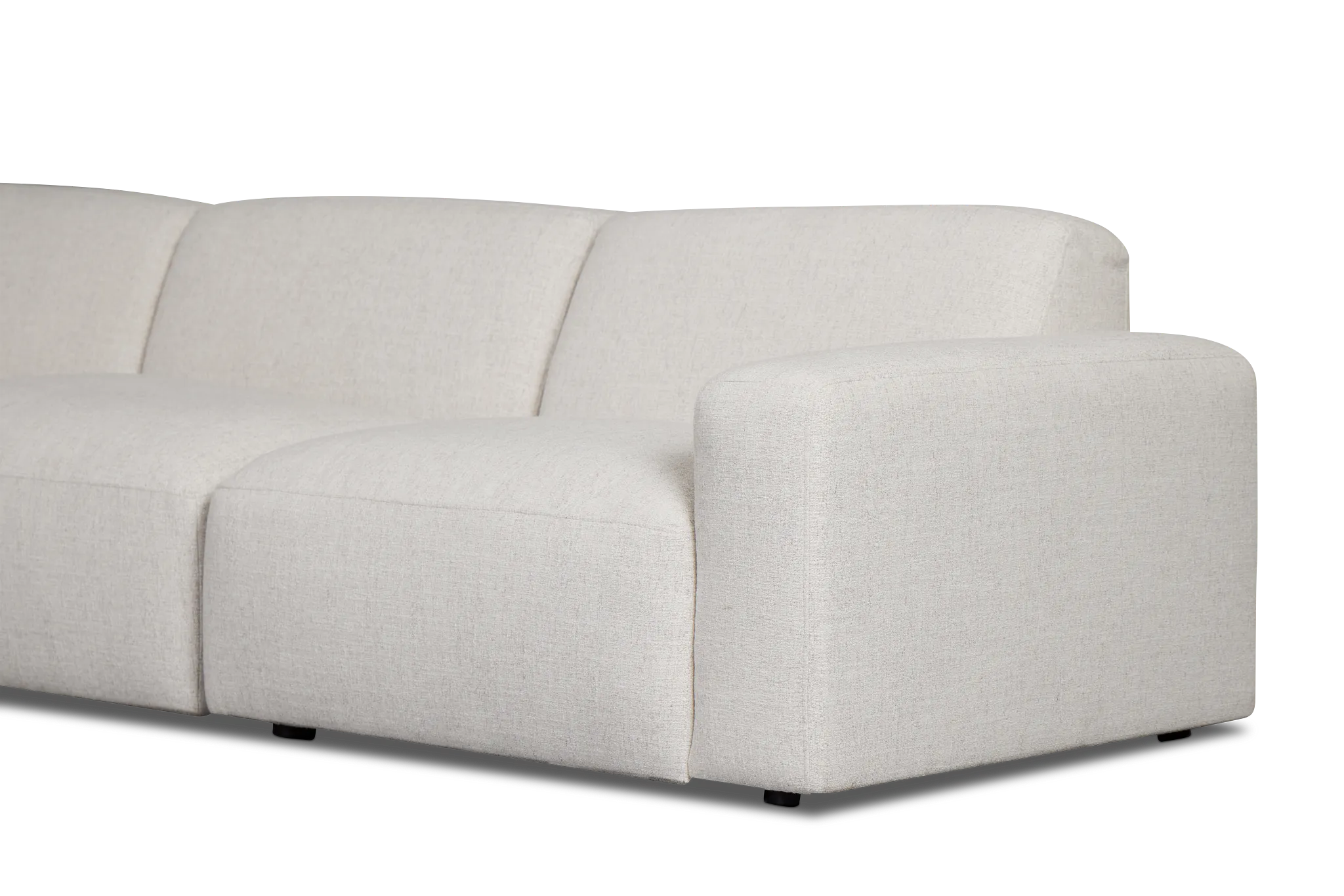 Baylor Light Beige Fabric 6-piece Modular Sectional