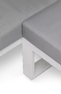 Lisbon Gray Aluminum Small Right Sectional