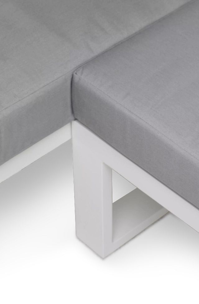 Lisbon Gray Aluminum Small Right Sectional