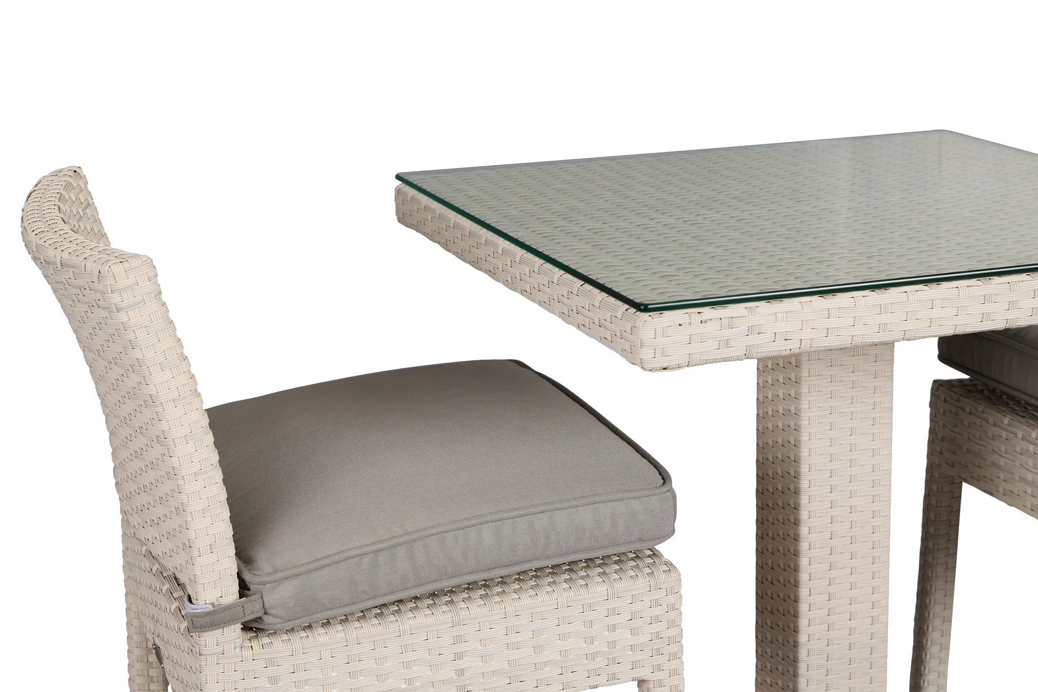 Bahia Gray 27" Pub Table & 2 Barstools