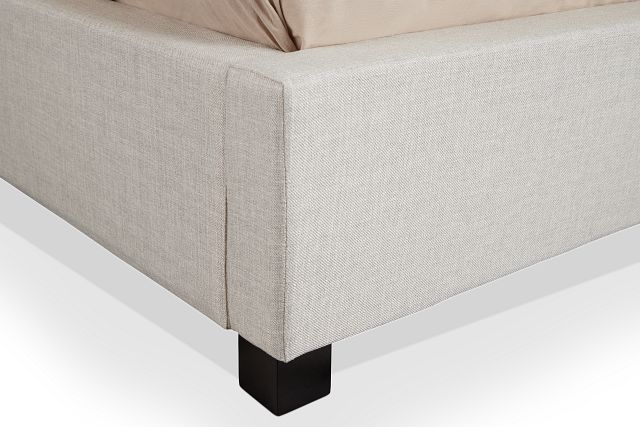 Monica Beige Uph Platform Bed