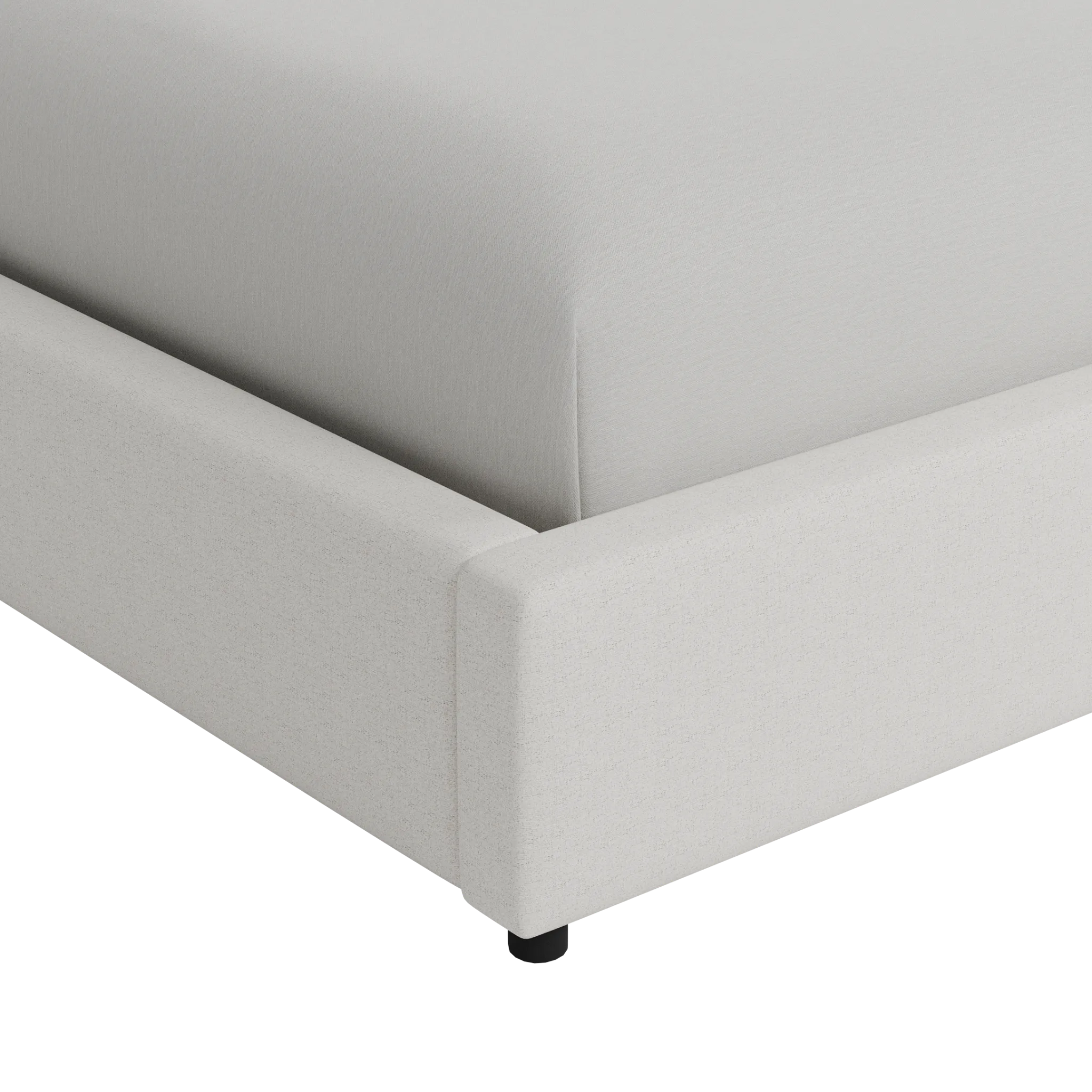 Grayton Natural Beauty Beige 54" Upholstered Platform Bed