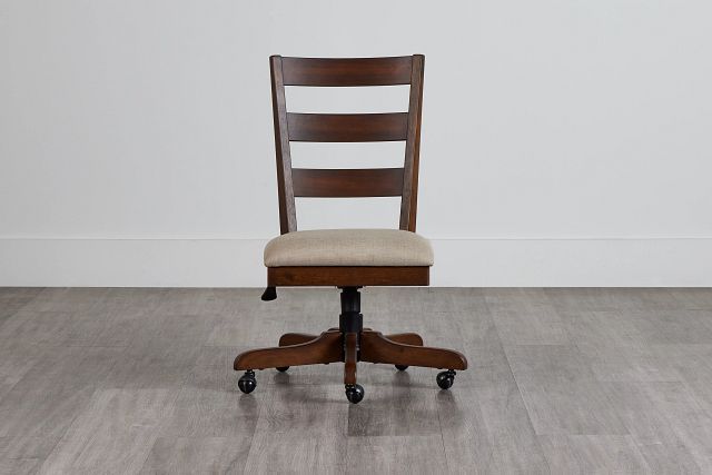 Vista Mid Tone Wood Desk Chair