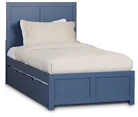 Charleston Dark Blue Panel Trundle Bed