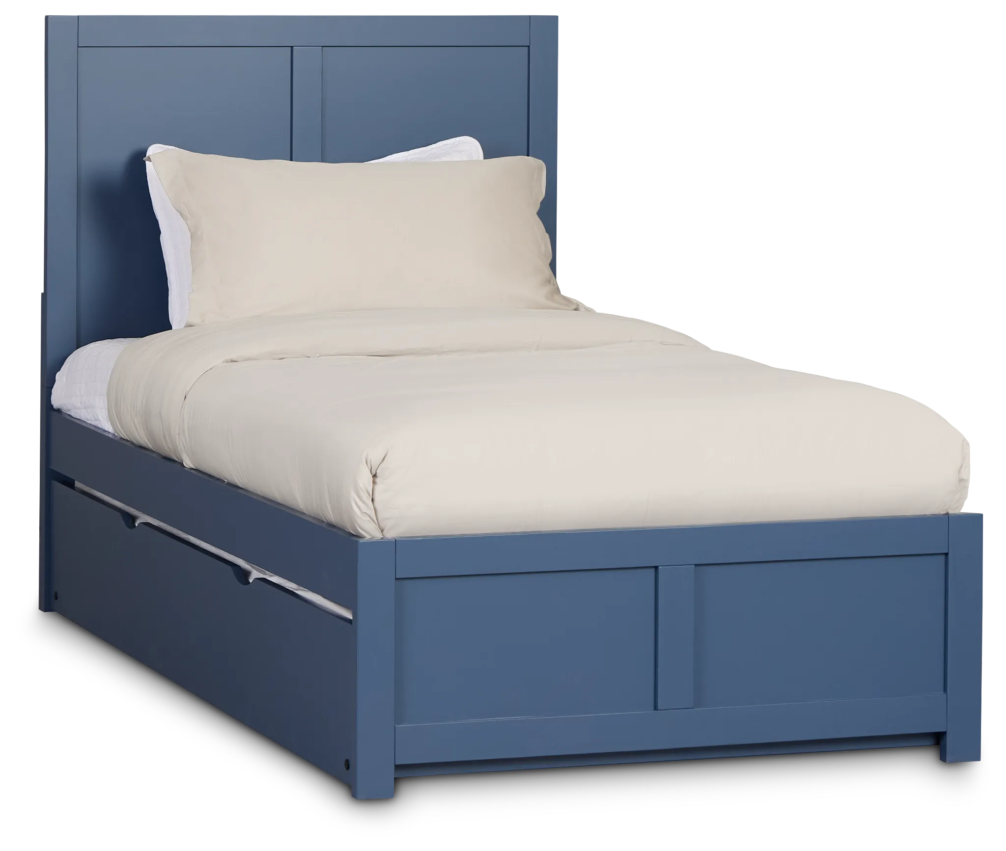 Charleston Dark Blue Panel Trundle Bed