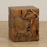 Haven Mid Tone Teak Square End Table