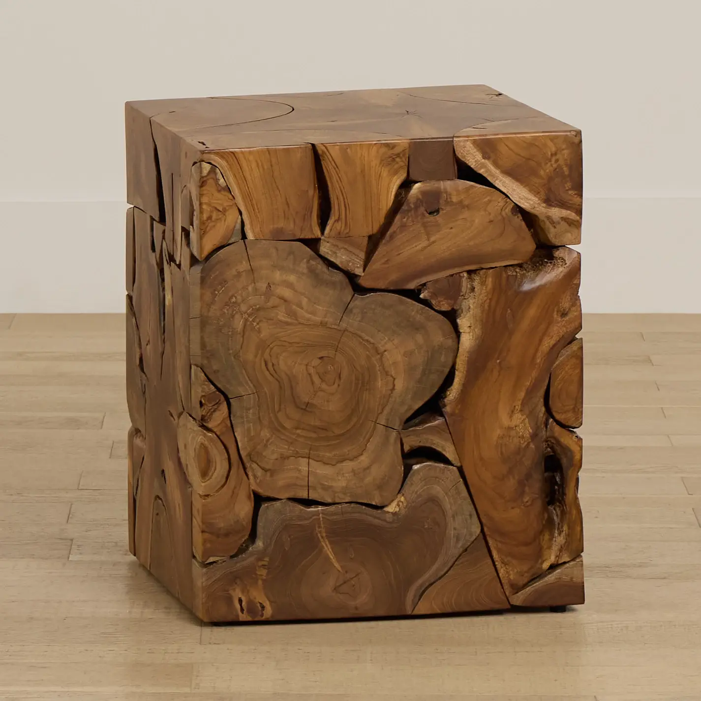 Haven Mid Tone Teak Square End Table Haven Mid Tone Teak Square End Table