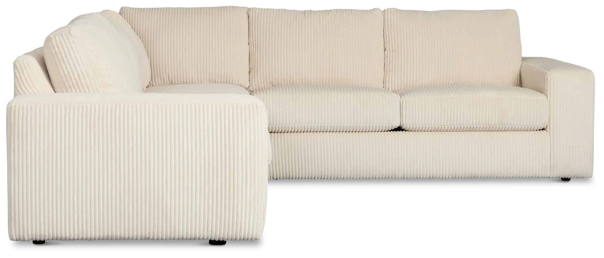 Charlie Ivory Fabric Small Two-arm Sectional Charlie Ivory Fabric Small Two-arm Sectional