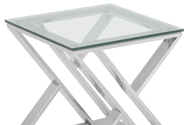 Jada Glass Square End Table