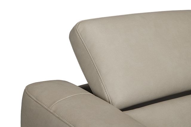 Melody Light Gray Micro Power Recliner