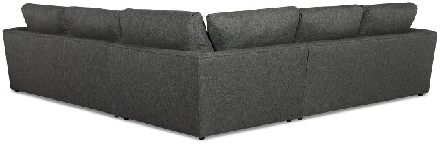 Brantley Dark Gray Fabric Small Two-arm Sectional