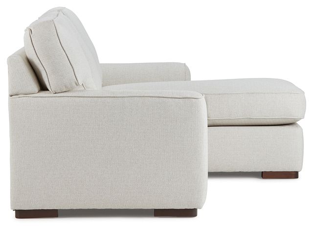 Austin White Fabric Right Chaise Sectional (3)