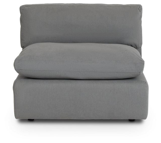 Grant Light Gray Fabric Armless Chair