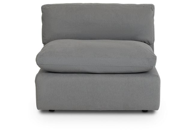 Grant Light Gray Fabric Armless Chair