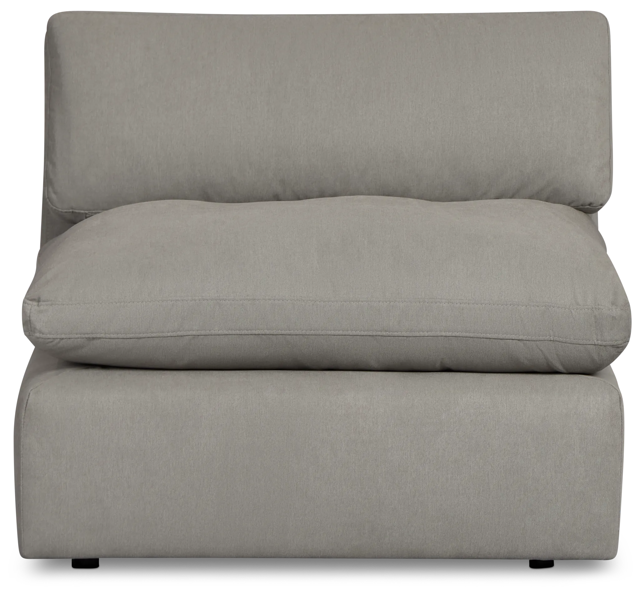 Grant Light Gray Fabric Armless Chair