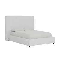 Grayton Peyton White 54" Upholstered Platform Bed