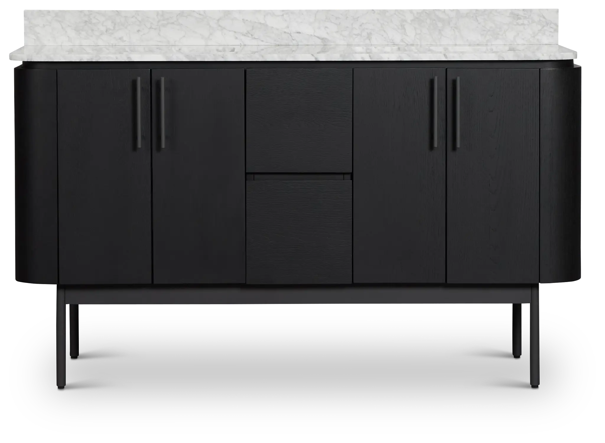 Nomad Black 60" Double Bathroom Vanity Nomad Black 60" Double Bathroom Vanity