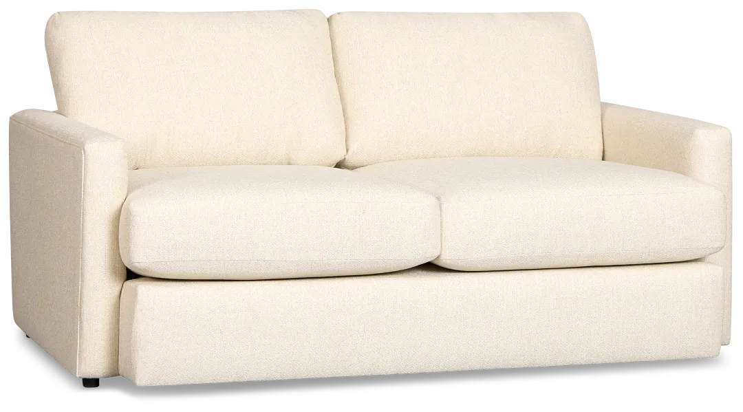 Maxwell Light Beige Fabric Loveseat