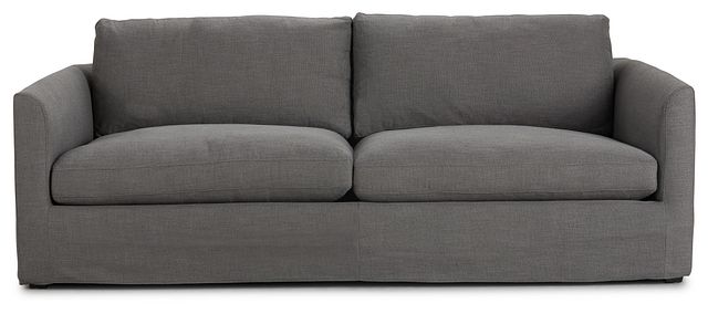 Willow 89" Gray Fabric Sofa