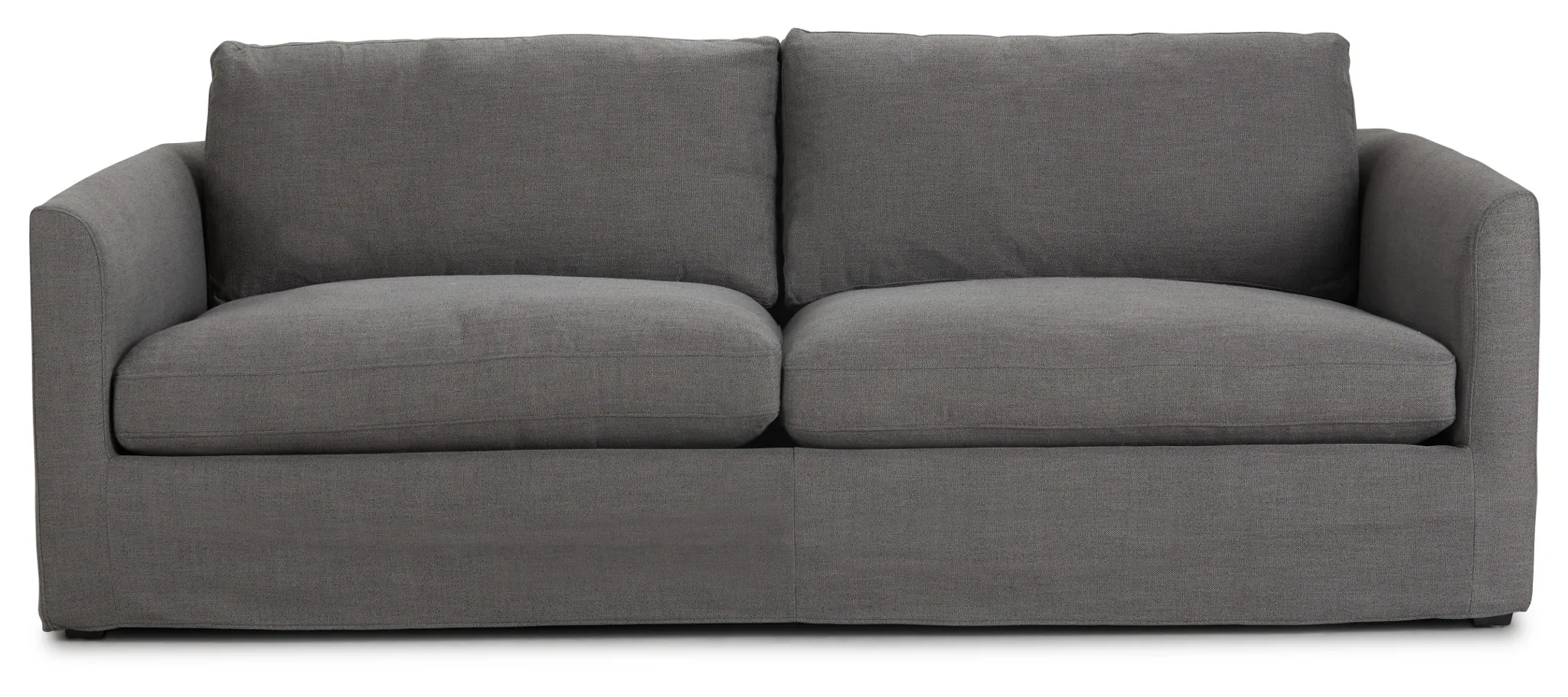 Willow 89" Gray Fabric Sofa