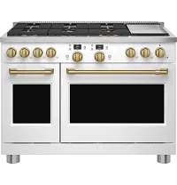 Cafe Handle Brass 48" Range Handle