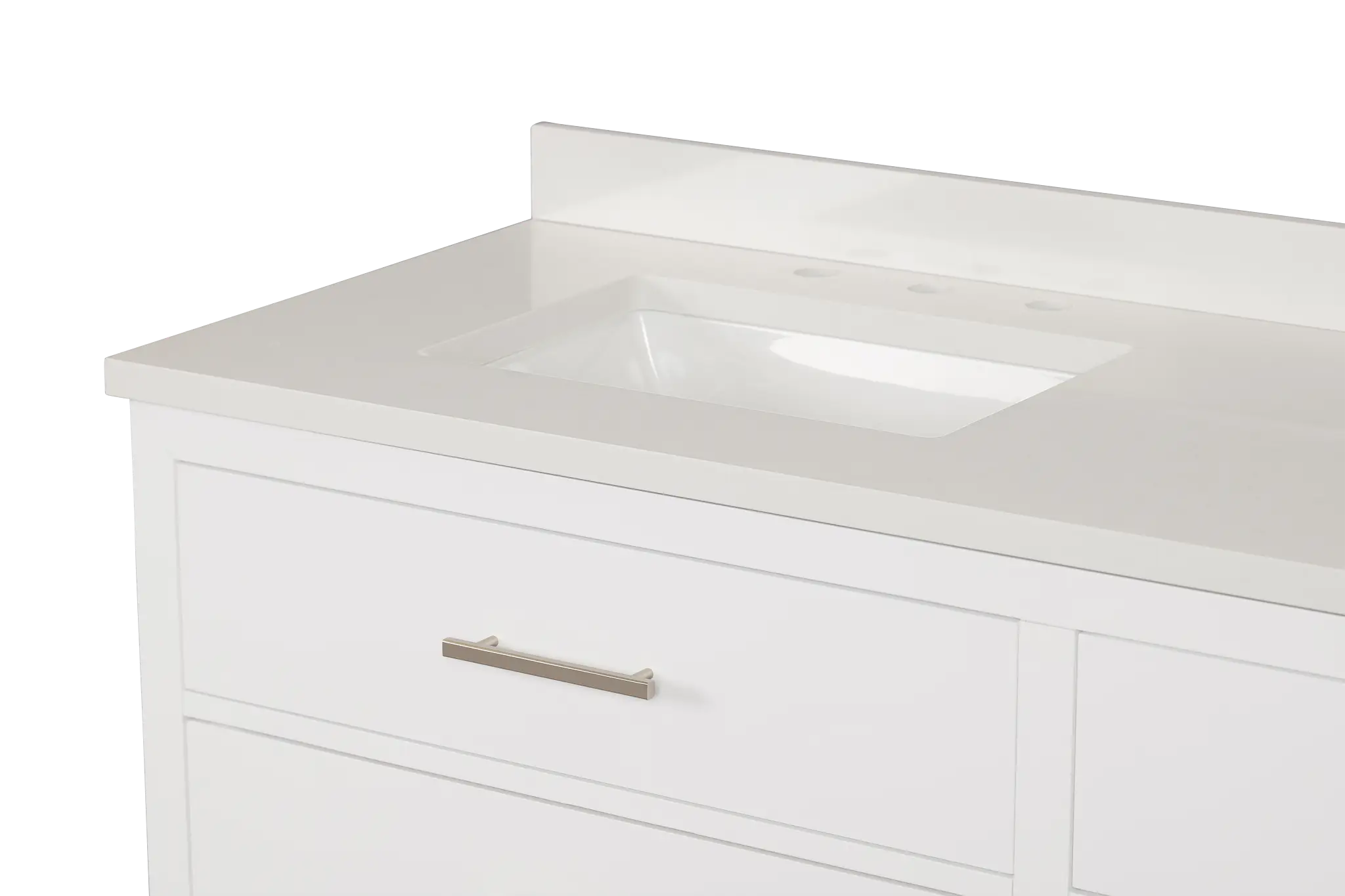 Alden White 60" Double Bathroom Vanity Alden White 60" Double Bathroom Vanity