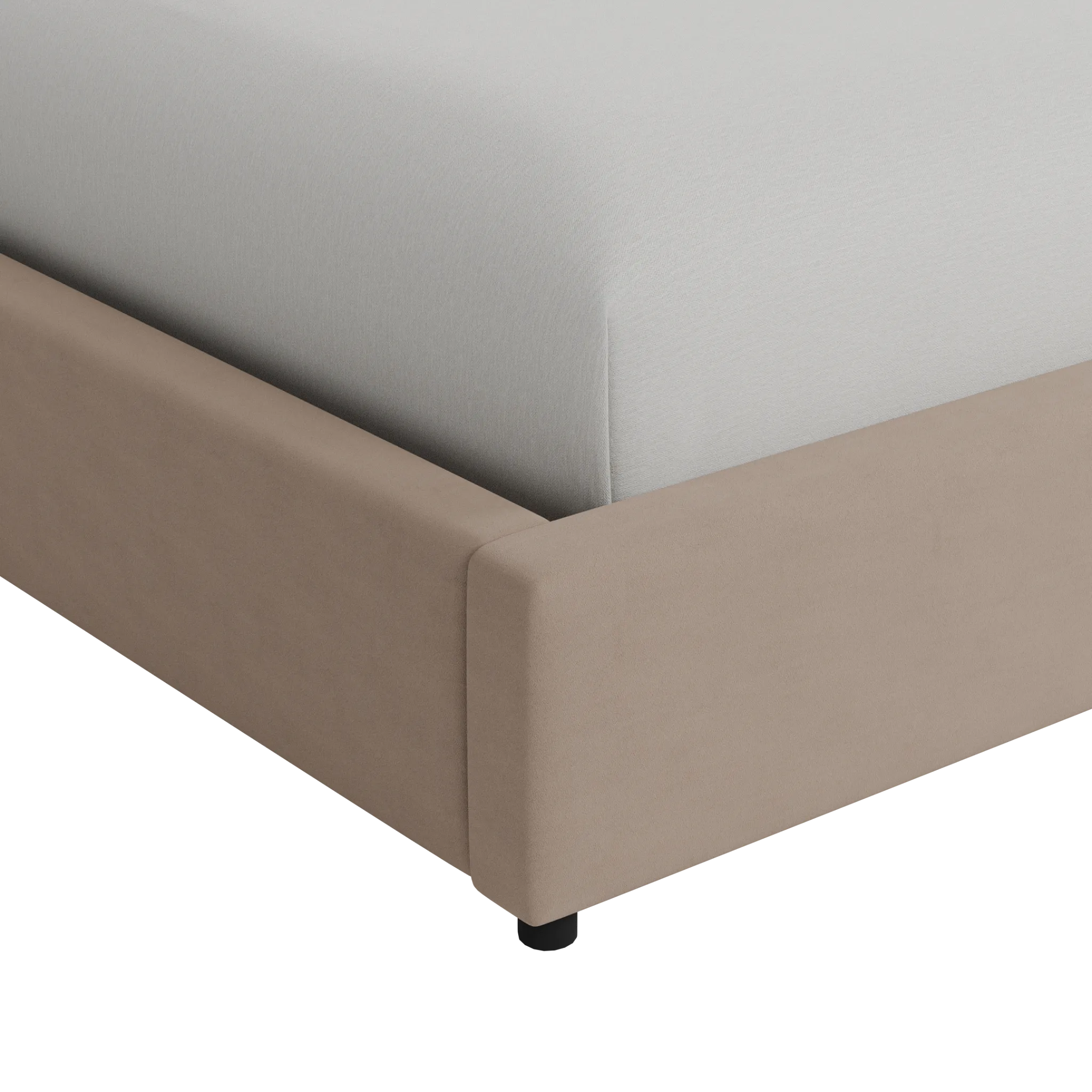 Captiva Joya Beige 48" Upholstered Shelter Bed