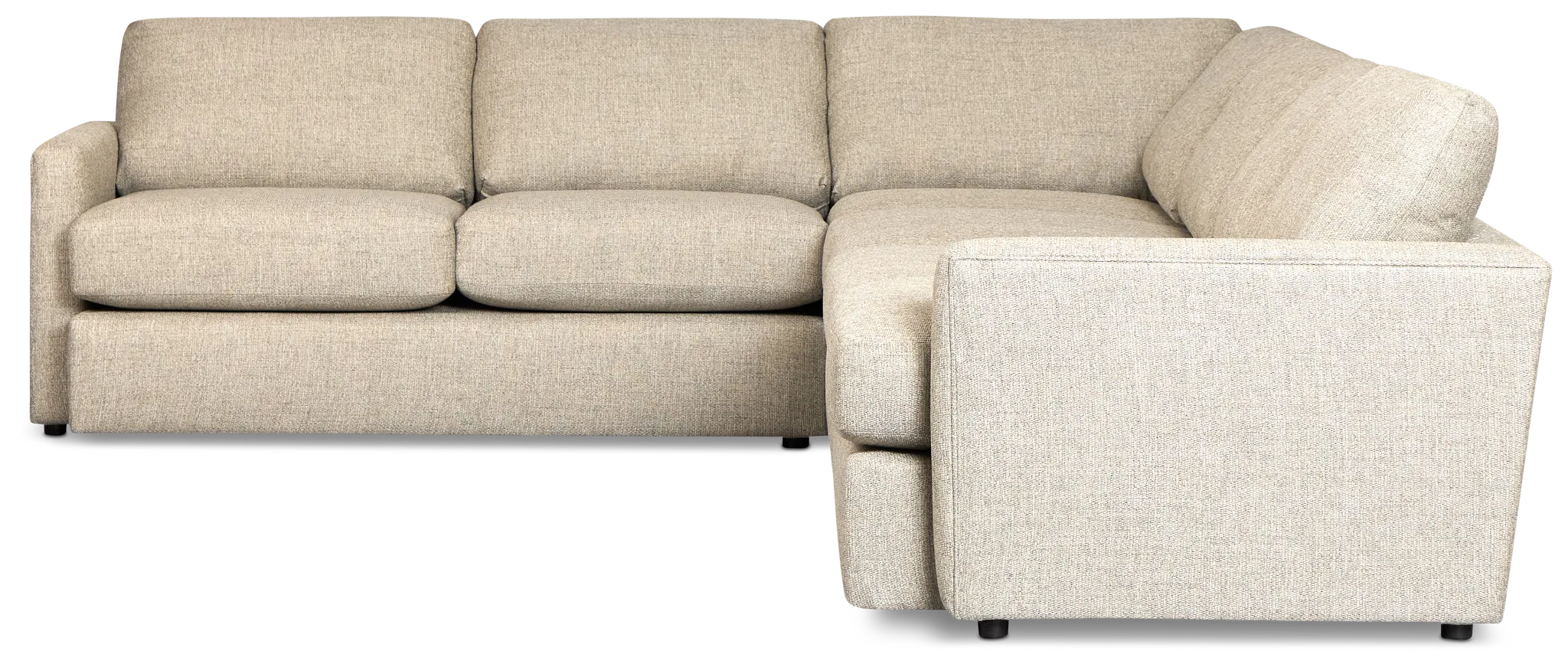 Maxwell Dark Gray Fabric Medium Two-arm Sectional