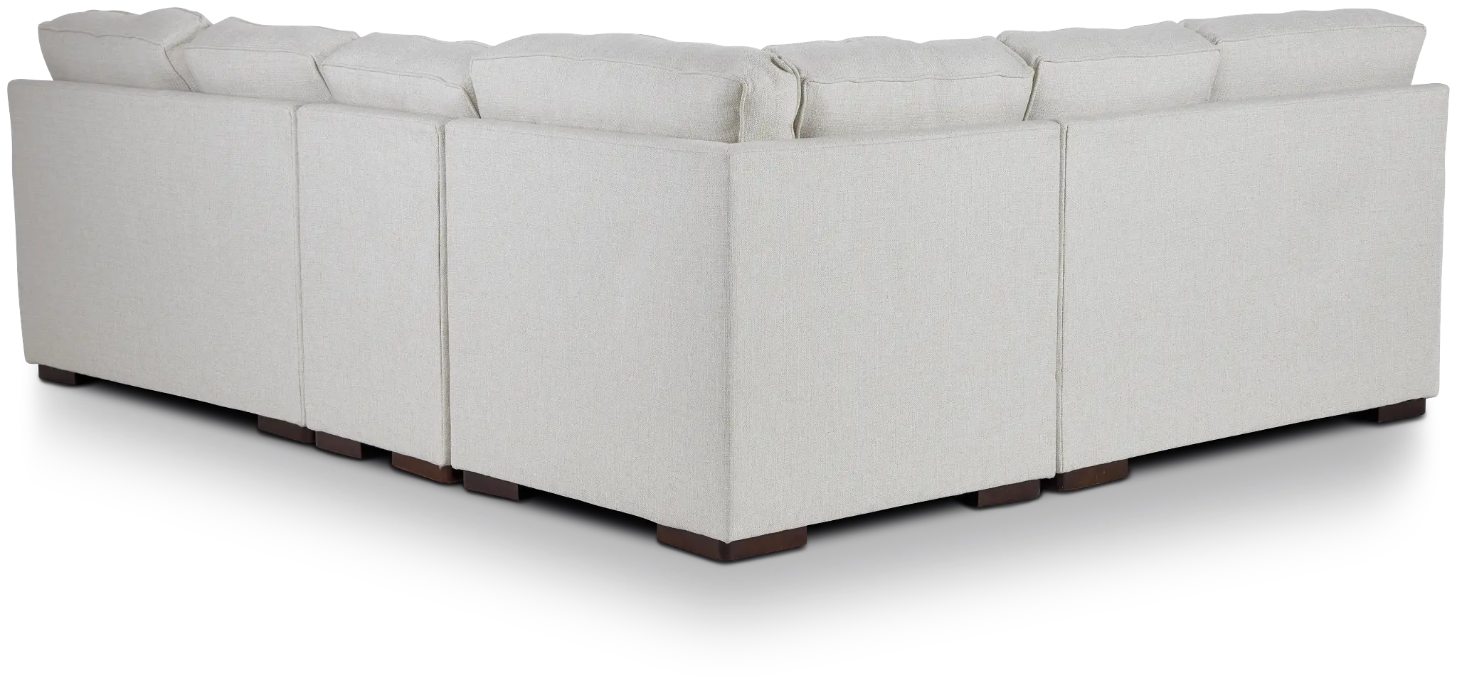 Austin White Fabric Medium Two-arm Sectional Austin White Fabric Medium Two-arm Sectional