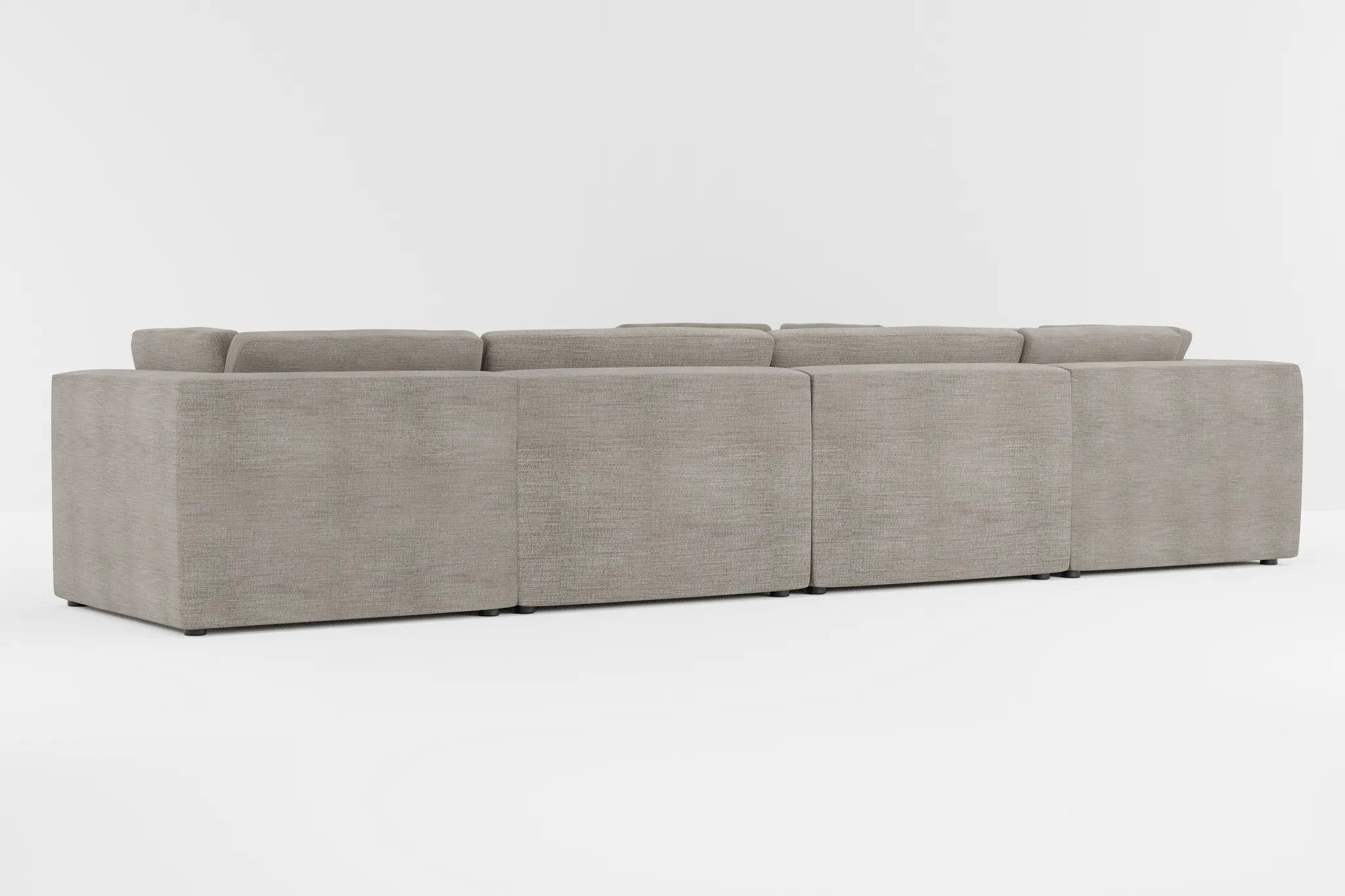 Destin Victory Gray Fabric 6-piece Modular Sectional