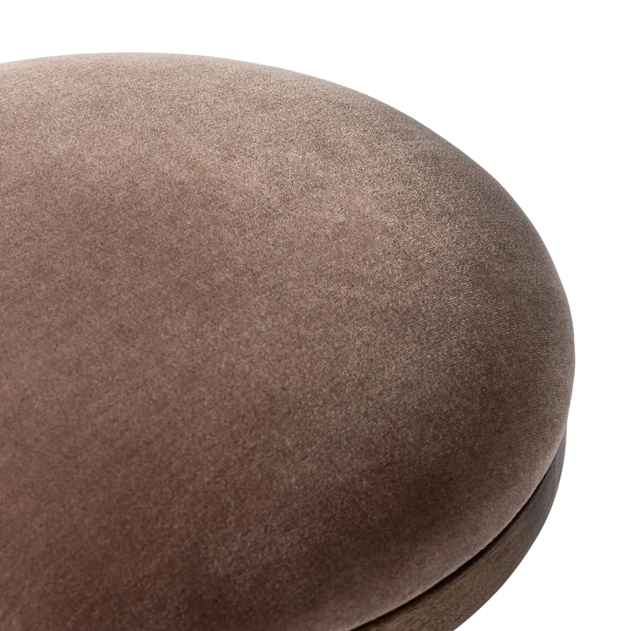 Four Hands Moli Brown Velvet Accent Stool